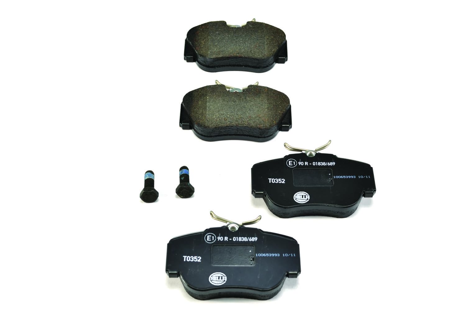 HELLA 8DB 355 006-181 Brake pad set - prepared for wear indicator - T0352 - for e.g. MERCEDES-BENZ