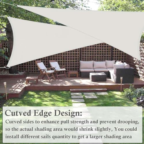 Voile d'ombrage triangulaire pour camping, terrasse et piscine grise