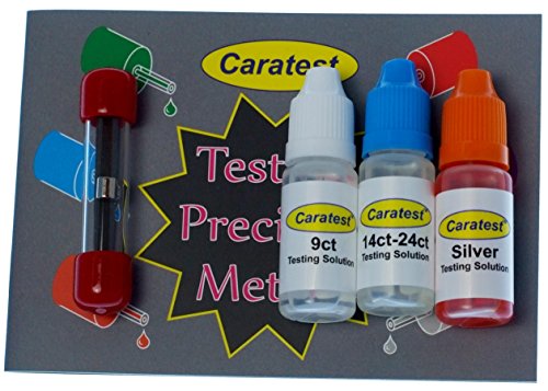 Professional Gold and Silver Testing Kit - Tester Solutions, Miniature File, Neodymium Magnet