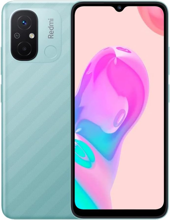 Xiaomi Redmi 12C 4G LTE (128GB + 4GB) Factory Unlocked GSM 6.71" 50MP Dual Camera (ONLY T-Mobile/Mint USA Market) + (w/Fast Car Charger Bundle) (Mint.Green)