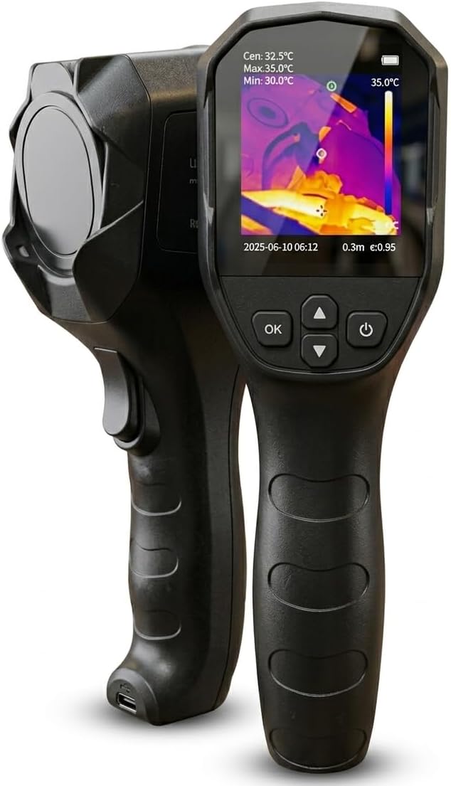 Thermal Imaging Camera – Entry-Level Infrared Heat Detection with Visual Image Overlay, Battery Powered