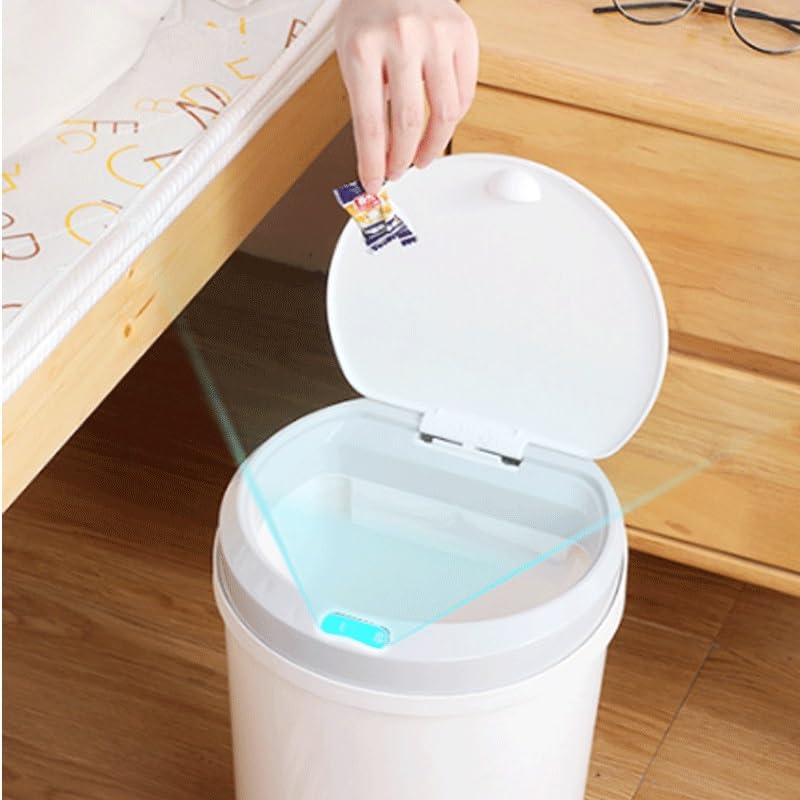 Home PP Material Intelligent Induction Garbage Bin Bathroom Electric Kick Touch Storage