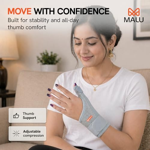 Image of Ortho Wrist Brace with Thumb Support for Men & Women | Wrist Support for Carpal Tunnel, Arthritis, Tendonitis & Sprain Pain Relief | Wrist Splint for Gym, Workout & Injury Recovery | Universal Fit
