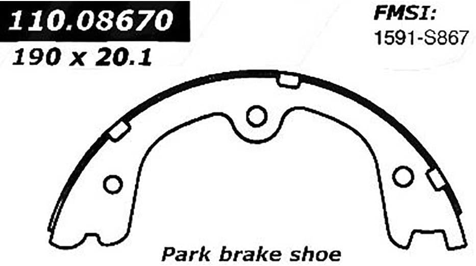Parking Brake Shoe Rear 1 Pcs for Nissan Quest 2004 2005 2006 2007