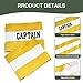 Mezeic Captain Armbands for Soccer, Unisex Captain's Armband Adjustable Football Arm Bands Adults & Youths Elastic Captain Arm Band Team Sports Accessories - Yellow