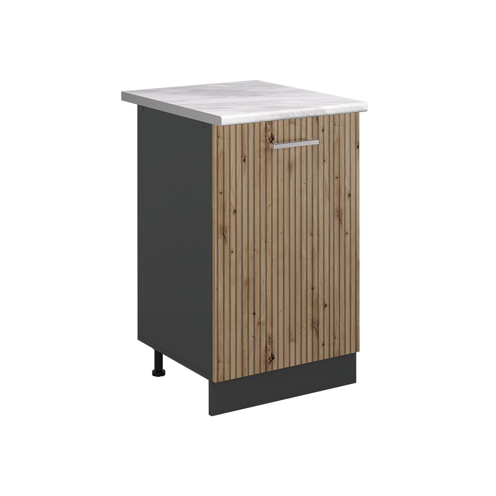 Vicco Kitchen base cabinet "Raul", Artisan oak/Anthracite 50 cm — image 1