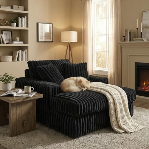Image of Signature Design by Ashley Oversized Chaise Lounge Chair, Midnight Madness