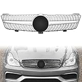 CLS Class Grill with 3D Emblem Front Grille for Mercedes Benz W219 CLS350 CLS500 CLS550 CLS63 AMG 2009 2010 2011 Silver