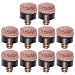 VOSAREA 20pcs Screw on Tips 10mm Cue Tip for Pool Cues and Snooker Billiard Supplies