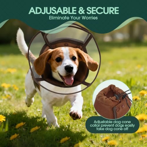 Image of Kuoser Dog Cone Collar After Surgery, Soft Cone for Dogs to Stop Licking, M