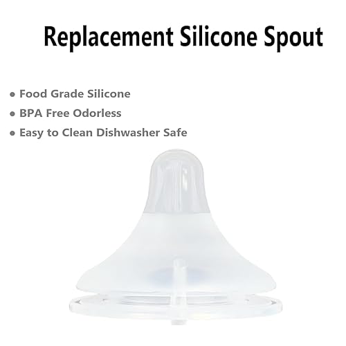 Miniatura 2 de Paquete de 4 pezones de silicona para biberones compatibles con biberones Lansinoh, sin BPA, anticólicos y a prueba de fugas, tamaño M (más de 3