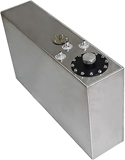 GXYWADY 17 Gallon Slim Aluminum Race / Drift Fuel Cell Gas Tank 64L Silver & Level Sender