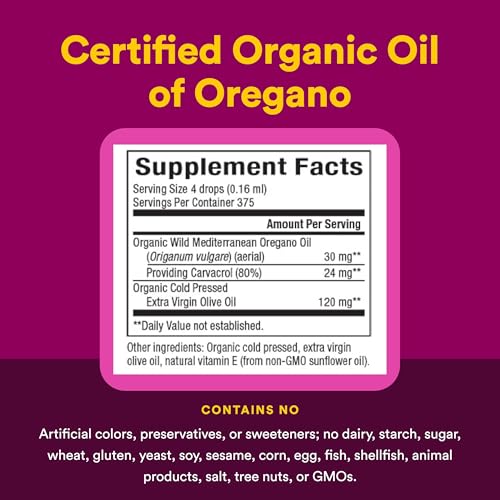 image for Natural Factors Oil of Oregano - Liquid Antioxidant Support Supplement