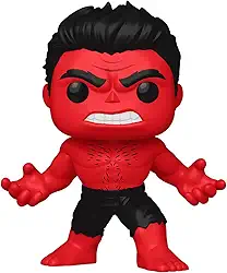 Boneco, Candide, Funko POP! Hulk Vermelho, Marvel Capitão América: Admirável Mundo Novo - 16 cm