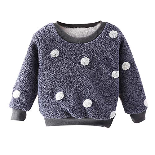 SSUPLYMY Baby Tops Newborn Toddler Kids Boy Girl Thick Pullover Sweatshirt Tops Warm Clothes Outfits Sweater Dress Kids Christmas Jumper Children Winter Round Neck Warm Comfortable Breathable Soft