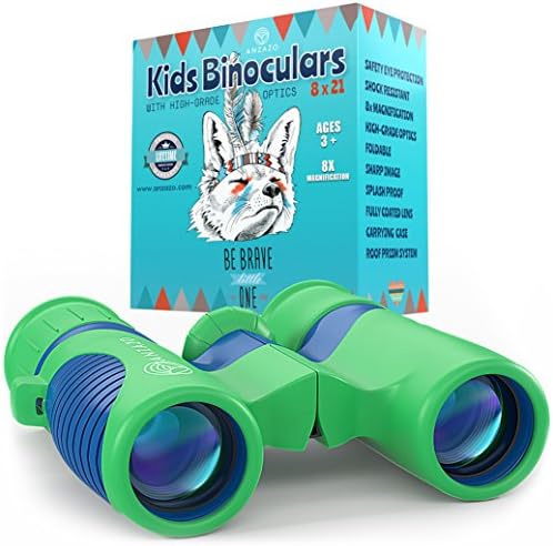 Anzazo Binoculars for Kids 8x21 (1 Pack)