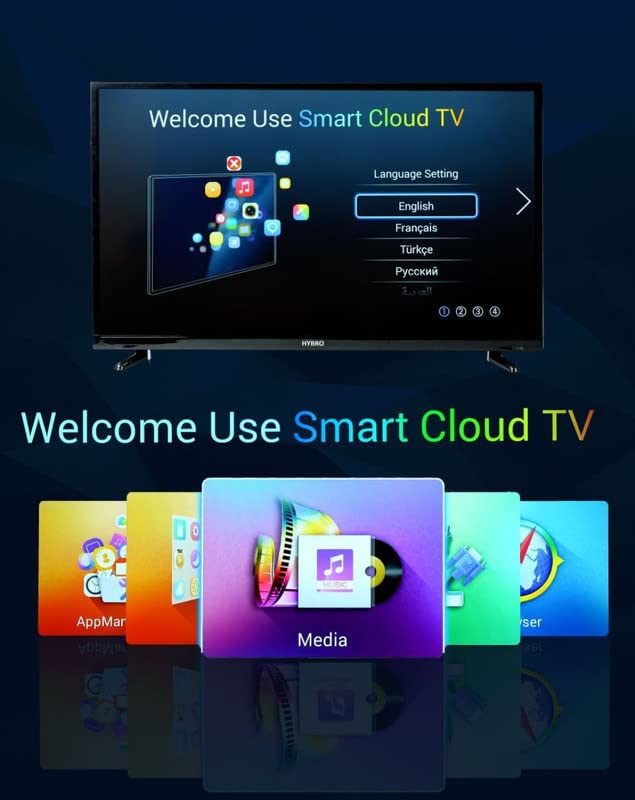 Image of HYBRO 81 cm (32 Inch) Full HD Smart LED TV 32N100 (Black)