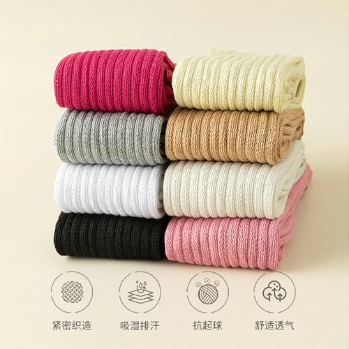 3 pairs - towel bottom warm girls thick striped long tube socks4