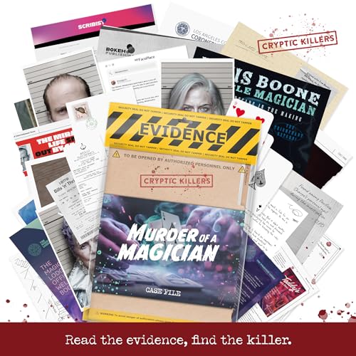 Cryptic Killers Unsolved murder mystery game - Cold Case Files Investigation Detective clues/evidence - Solve the crime - For individuals, date nights & party groups - Murder of a Magician - Image 4