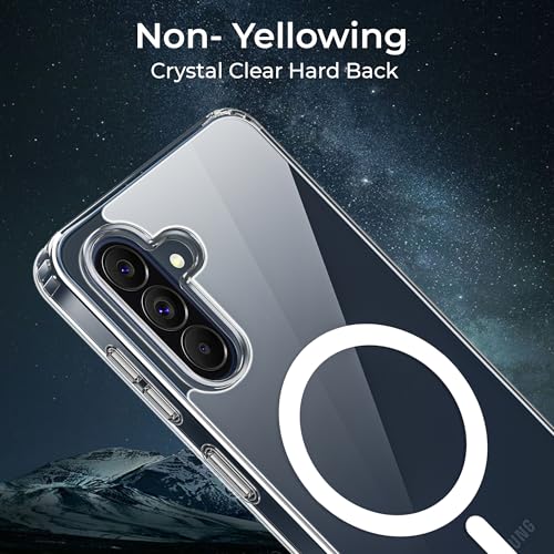 Image of A rtistque Clear Back Cover Case for Samsung Galaxy A57 5G | Compatible with Mag-Safe | Transparent Acrylic Armor | Shockproof TPU Protective Design | Samsung Galaxy A57 5G Back Cover - Transparent