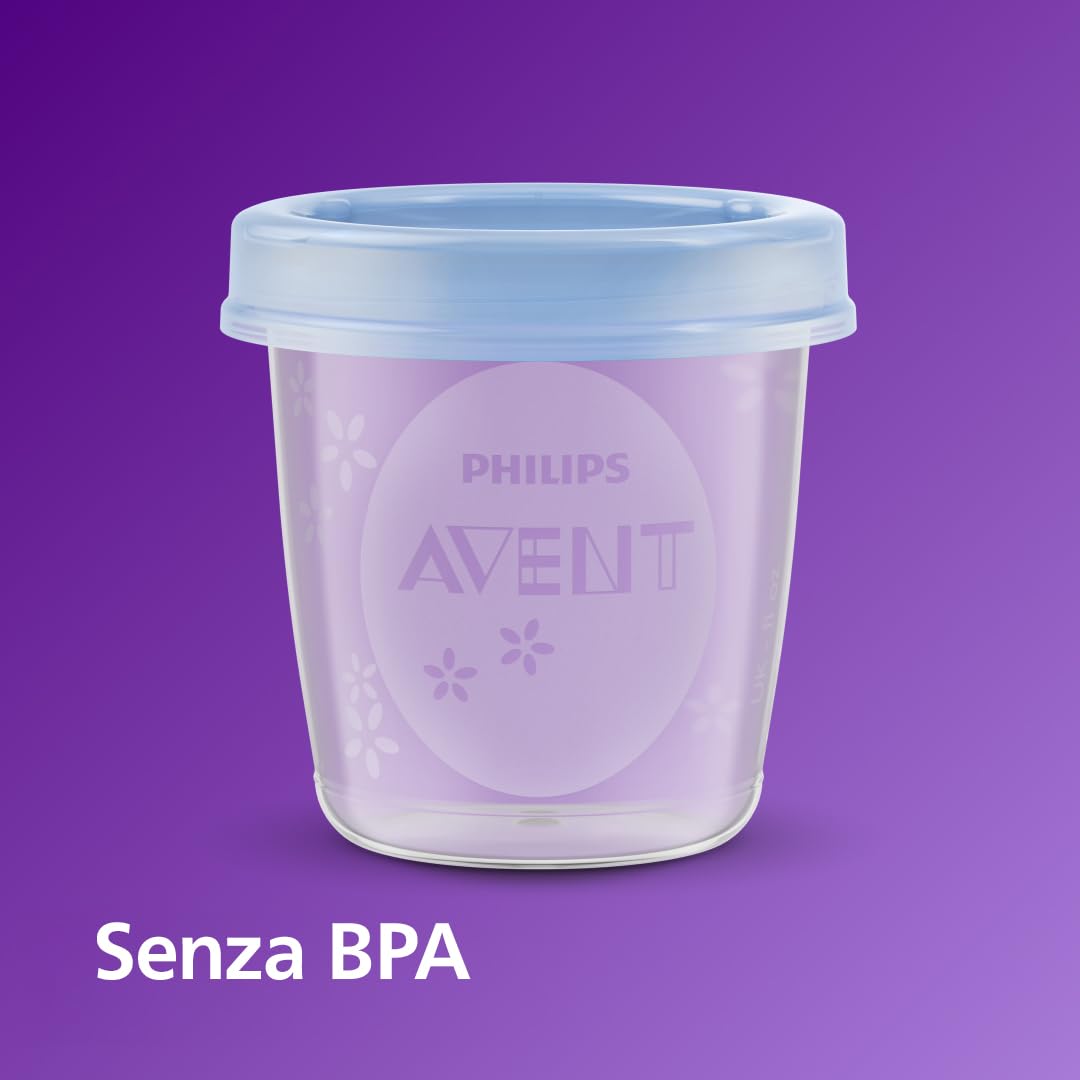 Philips Avent SCF721/20 Set Vasetti Conservazione Pappe 10 Pezzi 180 ml 240 ml