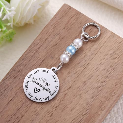 Image of MIXJOY Something Blue Gift for Bride, Wedding Day Bridal Blue Pearl Angel Wings Bouquet Garter Charm for Bride to Be