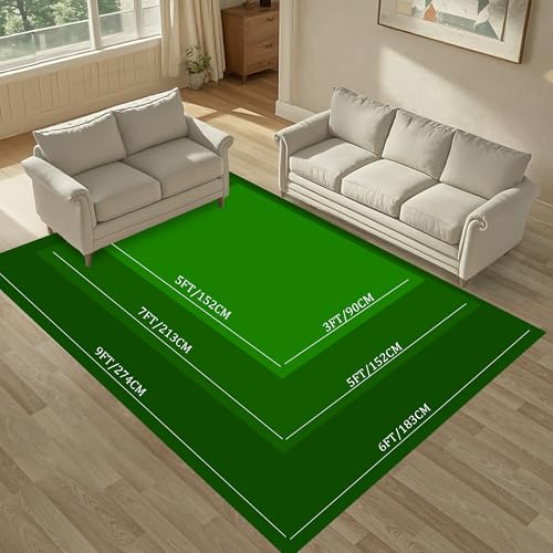 Tapete campo de fútbol para habitación infantil 3x5 miniatura 2