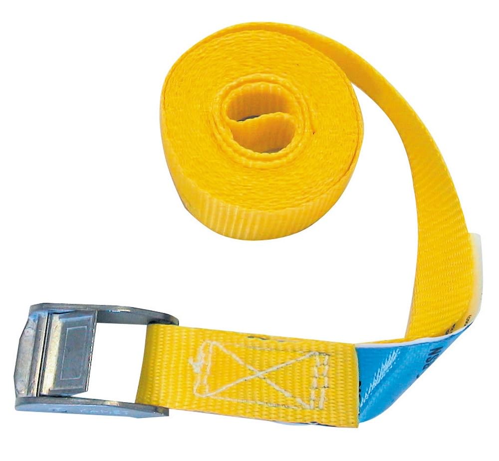 Kerbl Lashing Strap Clamping Lock Strap Lashing Strap 400 kg Yellow