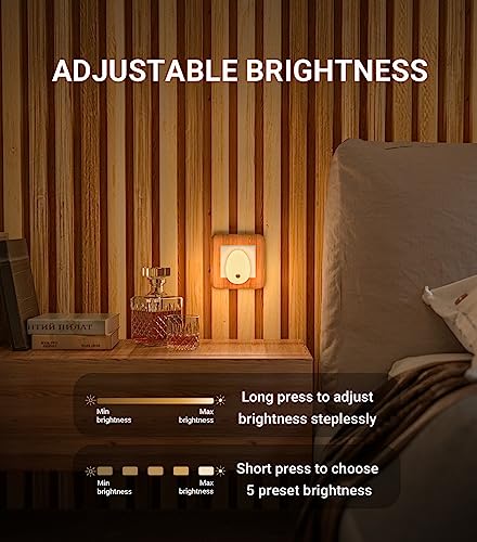 Lyridz Night Light Plug in Wall (2Pack), LED Motion Sensor Lights Indoor, Dimmable Warm White Night Light with Auto/On/Off Mode for Nursery Kids Children's Room Bedroom, Stairs, Hallway, Corridor - Cosy Home Interiors Lyridz Night Light Plug in Wall (2Pack), LED Motion Sensor Lights Indoor, Dimmable Warm White Night Light with Auto/On/Off Mode for Nursery Kids Children's Room Bedroom, Stairs, Hallway, Corridor - Image 2