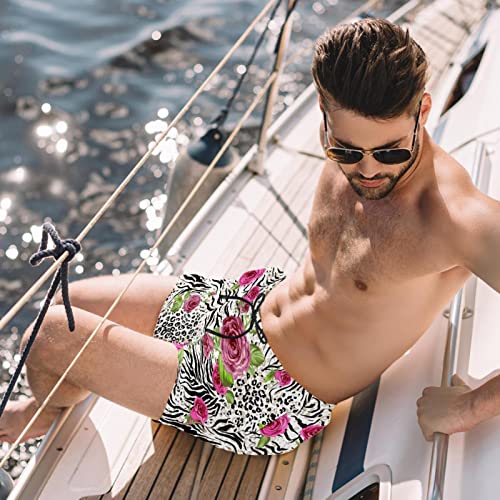Maillots de bain pour hommes séchage rapide short de plage imprimé fleuri - 2