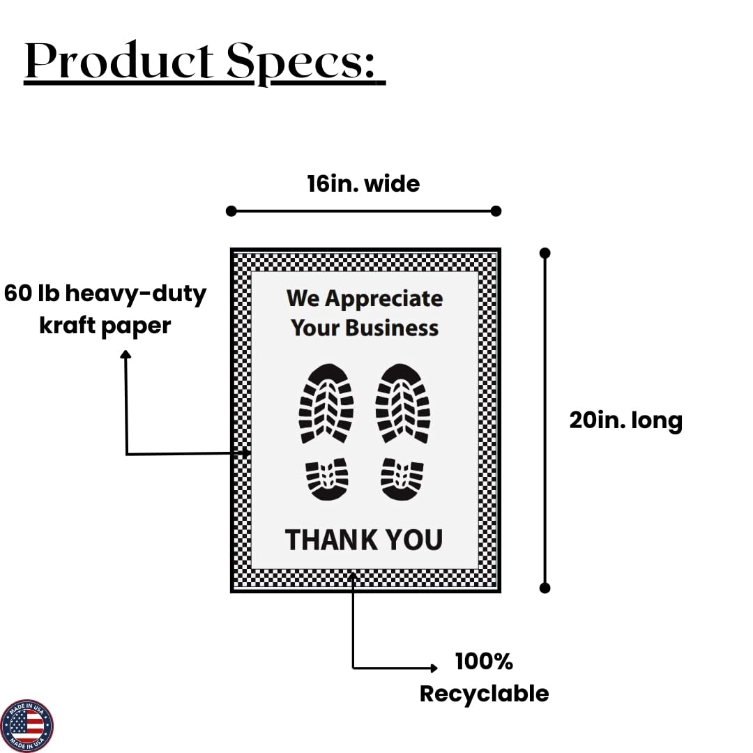 N F String Son Inc White Paper Floor Mats For Cars 20L x 16W Heavy-Duty Disposable Auto Floor — view 2