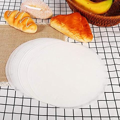 Paper, Environmental-Friendly High Heat-Resistant Under Steam Mat Oil-Proof Dim Sum Paper for Home for Kitchen(8 inch) Cover
