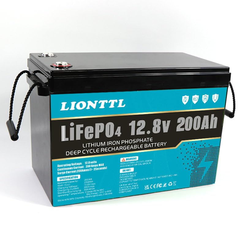 LiFePO4 Battery 12V 200Ah Lithium leisure battery, Lithium Iron Phosphate Battery for RV, Boat, Marine, Solar System,mobility scooter.