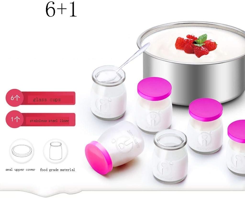Machine with Yogurt Containers Glass Jars - Automatic Electric Easy Yogurt Machine