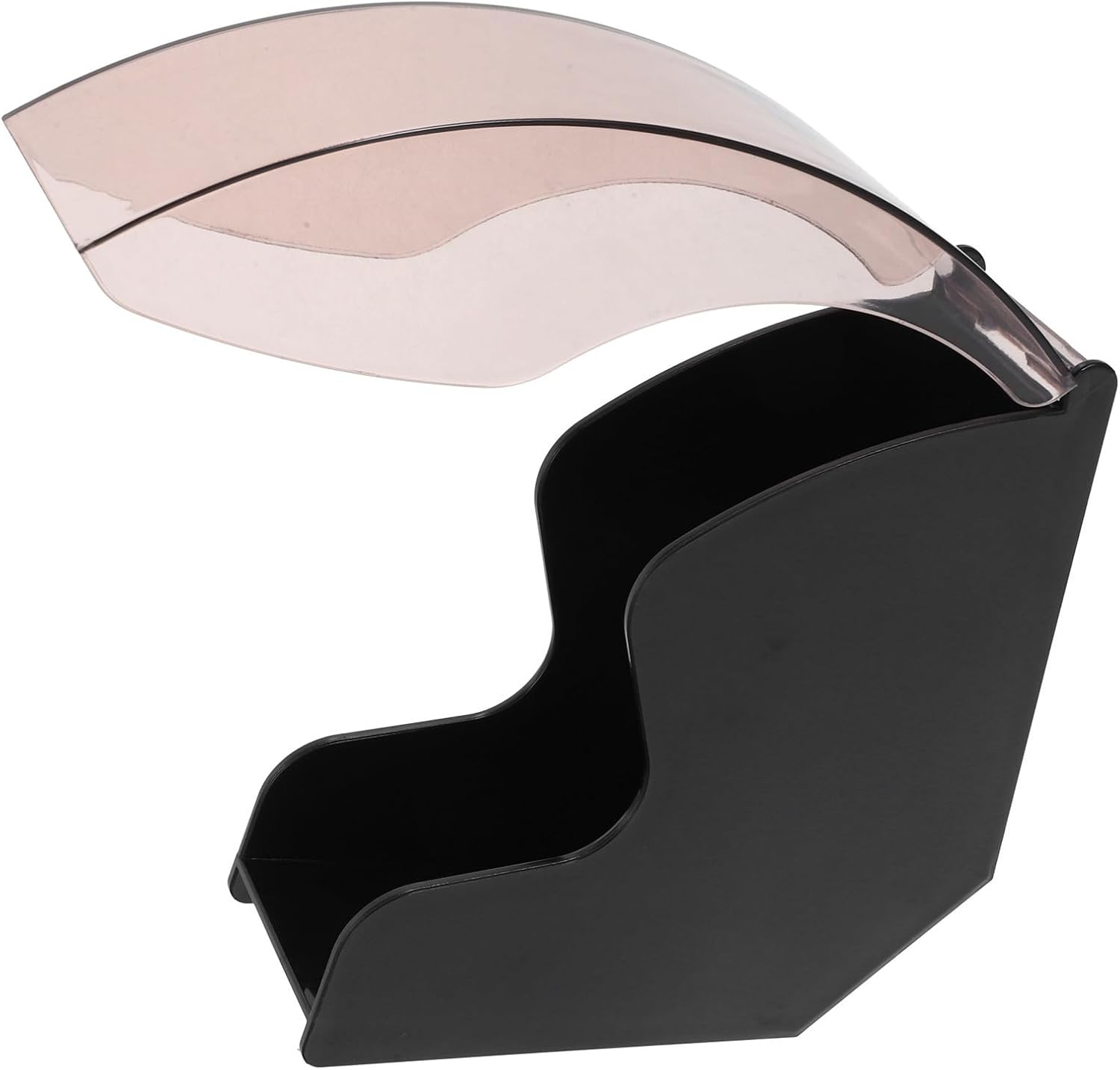 Black Plastic Coffee Filter Holder with Dustproof Cover for Cone Papers