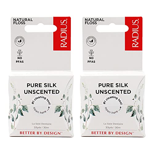 10 Best Silk Dental Floss Options for a Luxurious Smile 2 RADIUS Natural Silk Dental Floss (Pack of 2)