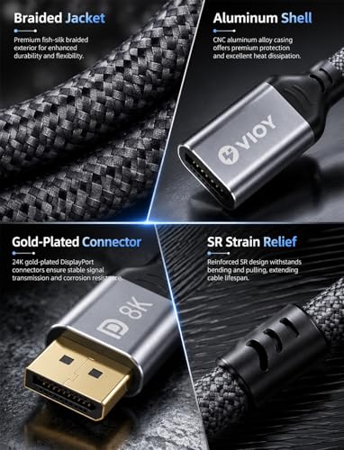 Cable DP a DP de 32.4 Gbps con HDR dinámico para fluidez total 4