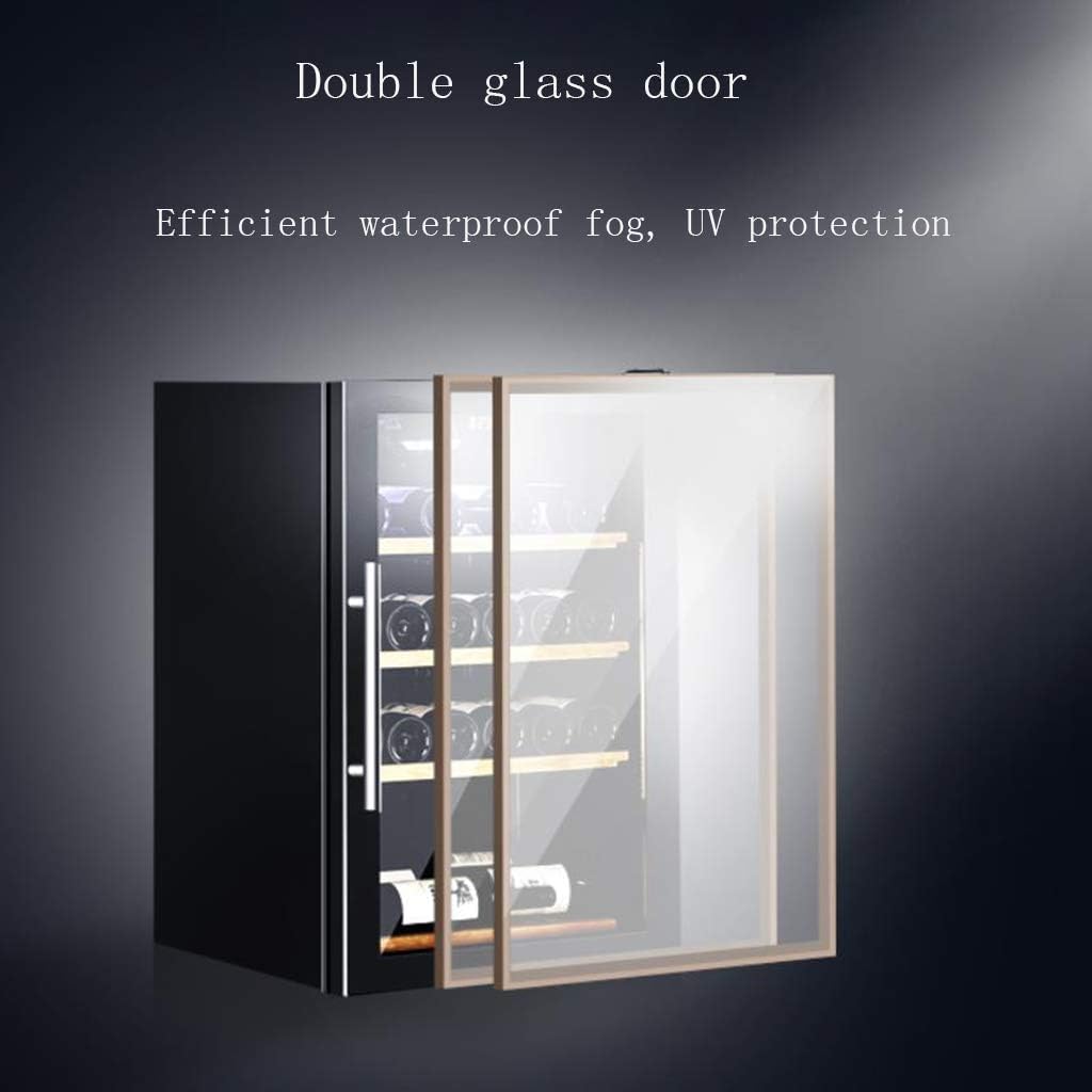 Wine Cooler Refrigerator - Red Wine Fridge Chiller Countertop Wine Cooler - Freestanding Compact Mini Wine Fridge W/Digital Control, Removable Beech Shelf