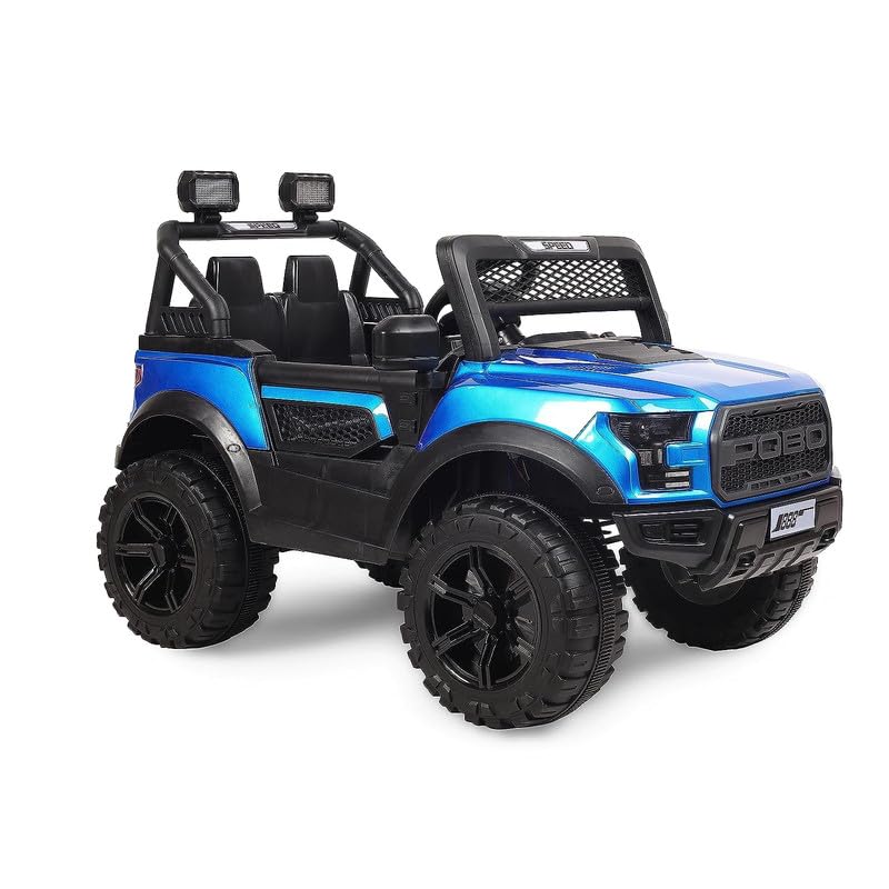 Image of Battery Operated 4x4 Big Size Jeep 12V Battery Jeep Battery Operated Ride On - Blue