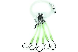 Demon Snapper Rig: 6/0 Demon Circle Hooks and Glow Sleeves