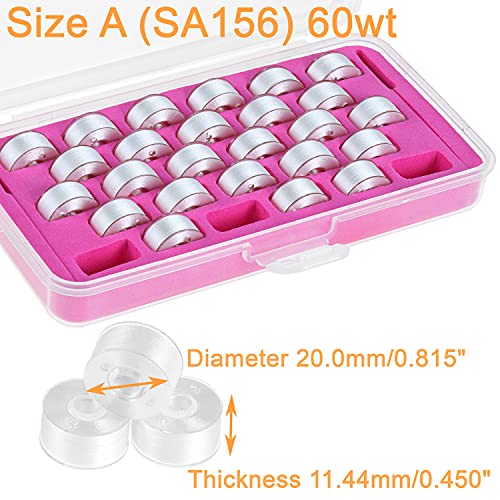 Set de 28 hilos preenrollados blancos para bordado y costura miniatura 3