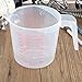 Pichets De Mesure en Plastique Tasse À Mesurer en Plastique avec Poignée De Balance 1000 ML De Tasses De Mesure Transparentes Transparentes Imbrication Conteneur Empilable Pichet De Mesure des