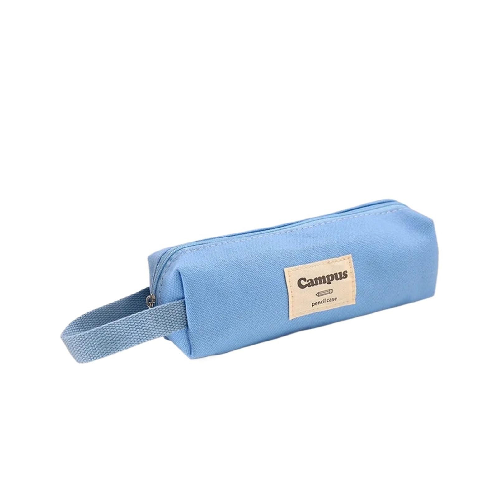Astuccio grande for studenti | Organizzatore di archiviazione creativo, semplice, in stile coreano, di alto valore(Navy Blue)