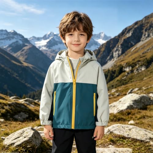 Chaqueta softshell para niños transpirable para uniforme escolar y deportes 3