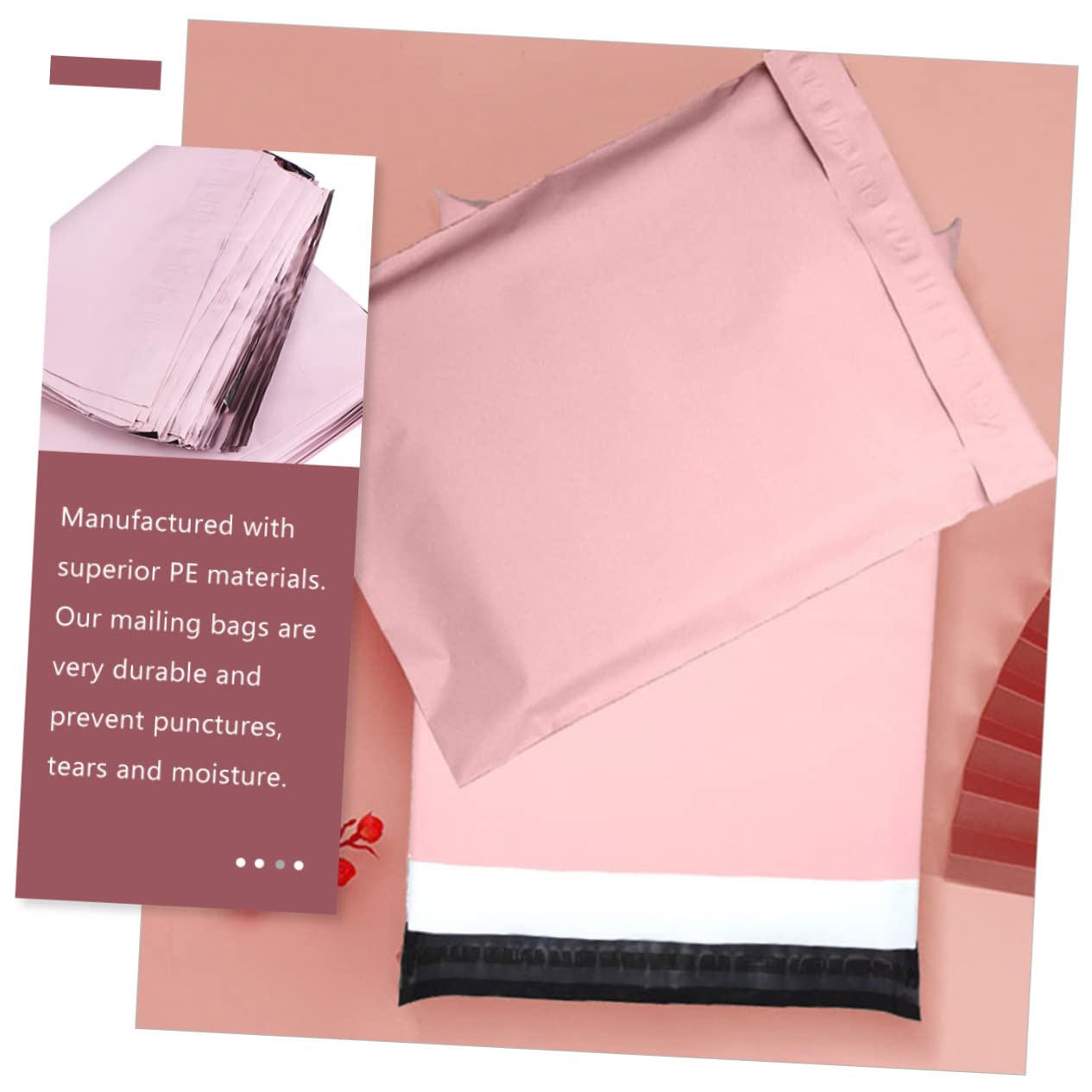 VILLCASE 100pcs Heavy Duty Shipping Bags Self-seal Mailers Express Packing Bags Disposable Shipping Pouches