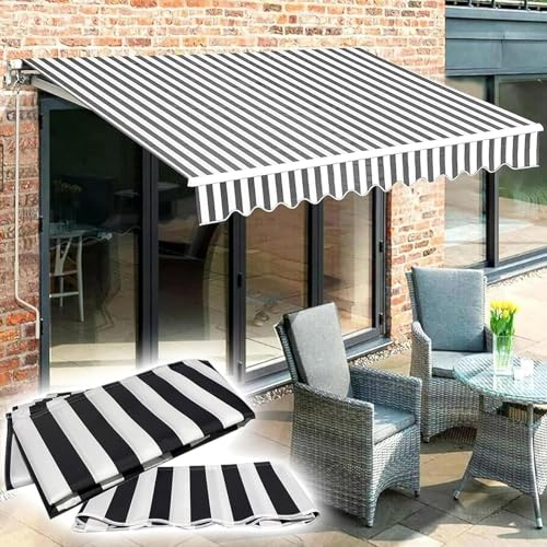 Toile de rechange pour auvent rétractable imperméable protection solaire 100% polyester - 2