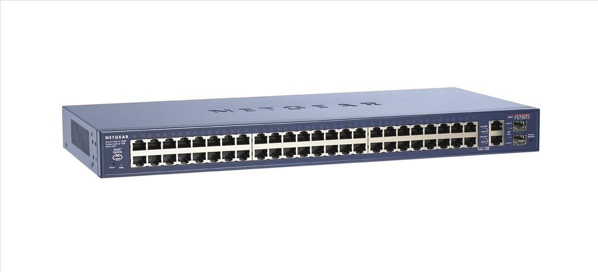 NETGEAR ProSAFEGS750E ギガ48ポート Amazon.com: NETGEAR FS750T2 48-Port 10/100 Smart Switch w/ (2