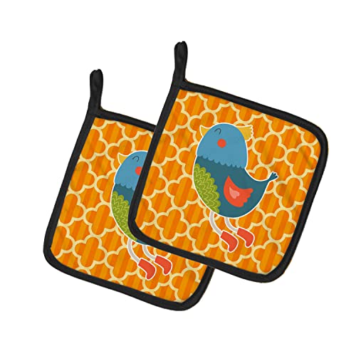 Agarraderas de pájaro multicolor para regalar en inauguraciones de casa y hogar 2