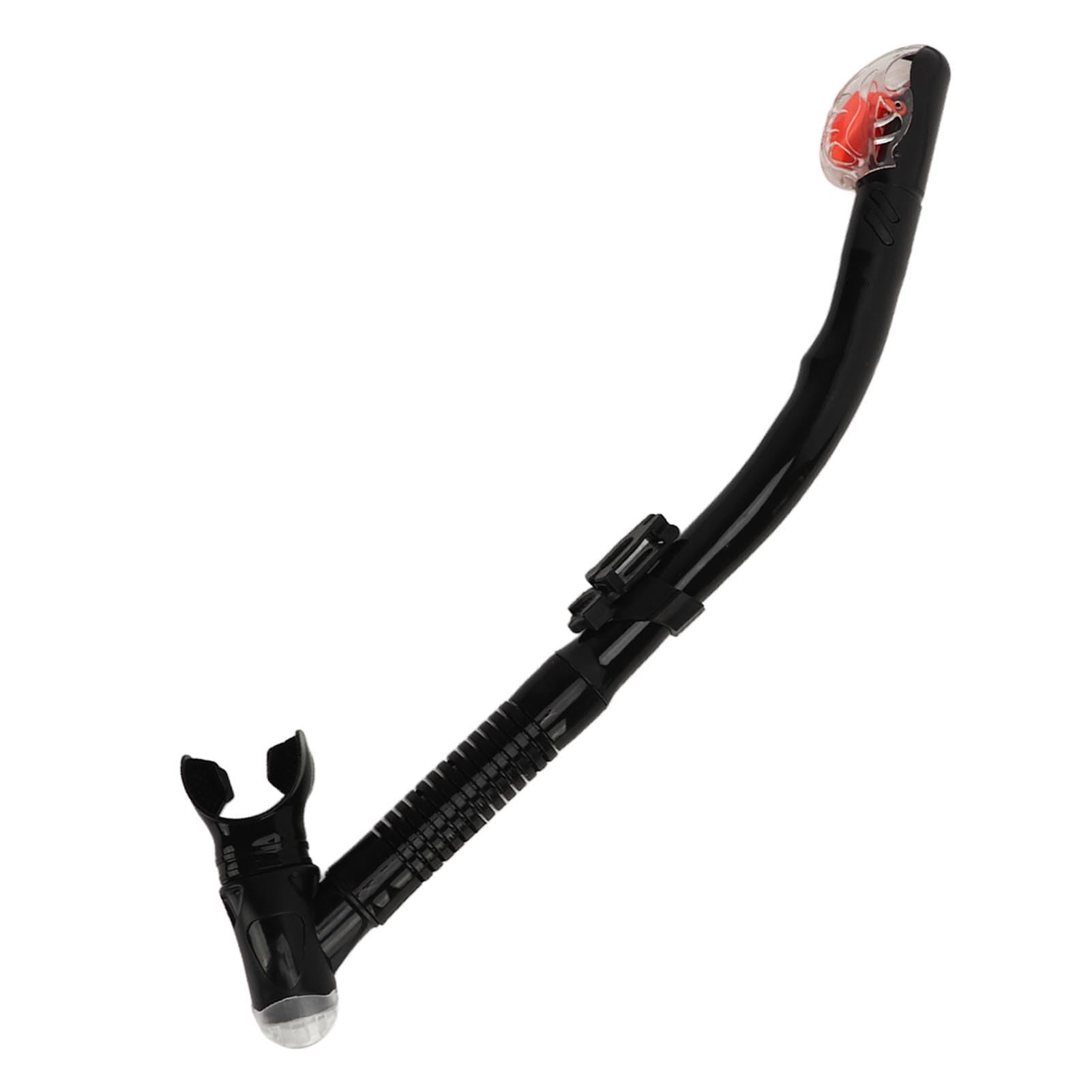 Pomya Dry Snorkel Tube, Lightweight Swimming Snorkel Tube Sealed for Open Water (Black)
