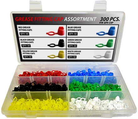 Alemite Cap Kit surtido de tapas para boquillas de engrase y mantenimiento mecánico